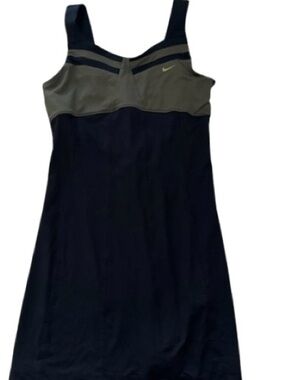 Nike Black and Olive Sleeveless Tennis Dress women XS / girls XL